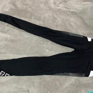 Black & White PINK Logo Leggings